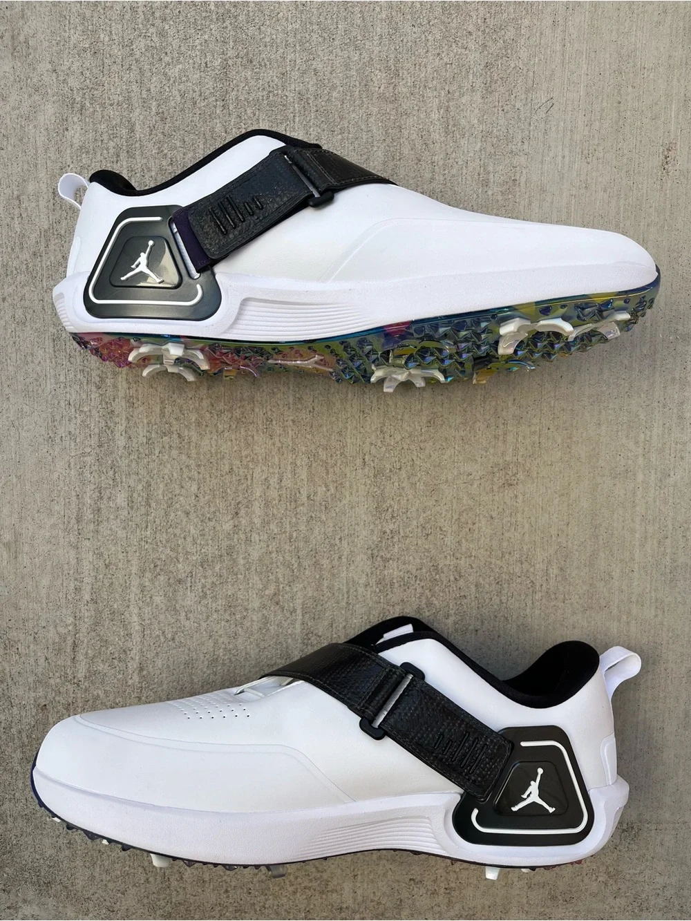 Nike Air Jordan Rev White & Black Athletic Golf Shoes (FV6338-103) Men’s 11.5